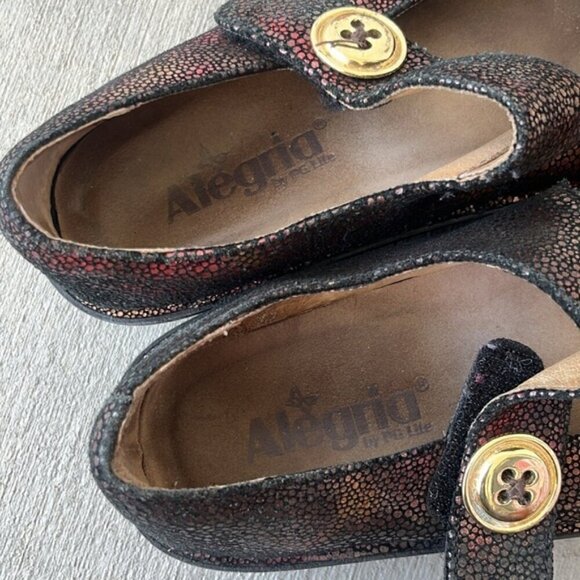 Alegria Paloma Brown Pebble Mary Jane Clog Size 37 - Picture 10 of 10